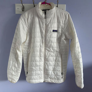 Patagonia Nano Puff Full Zip Jacket / M White